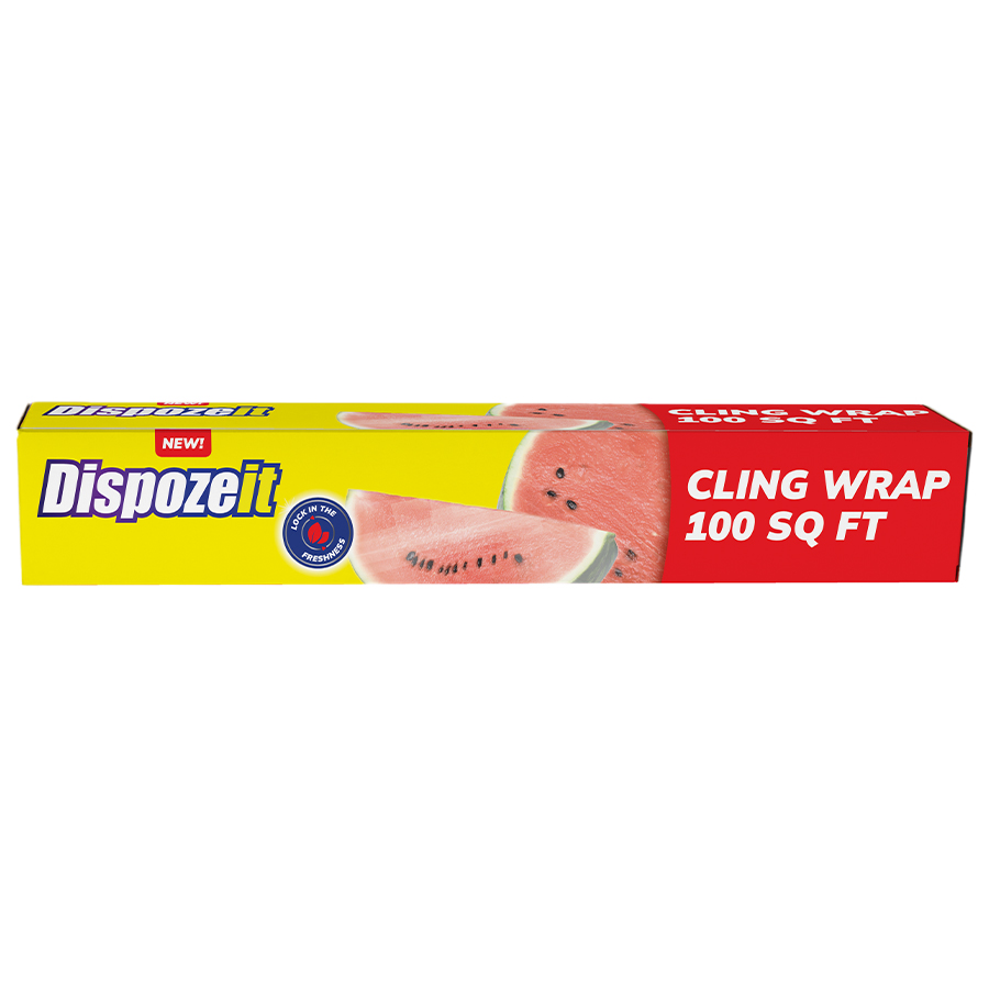 DISPOZEIT DISPOSIABLE CLING WRAP 100 SQ.FT