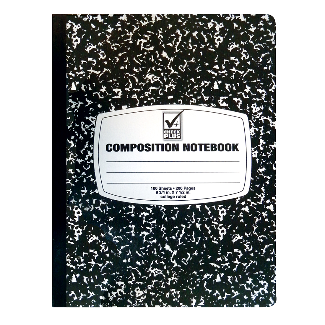 CHECK PLUS COMPOSITION NOTEBOOK 100 SHEET 9.5 X 7.5 IN COLLG RULE