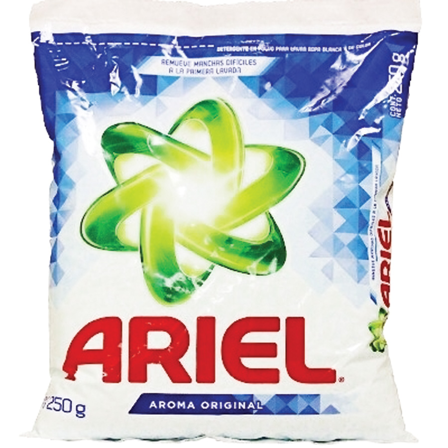 ARIEL POWDER DETERGENT 250 GM 2X POWER